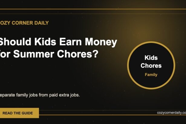 Should Kids Earn Money for Summer Chores?