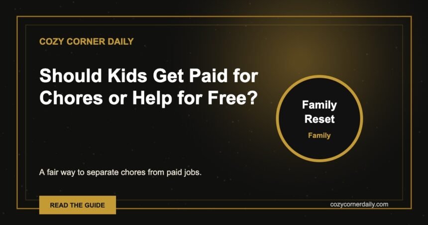 Should Kids Get Paid for Chores or Help for Free?