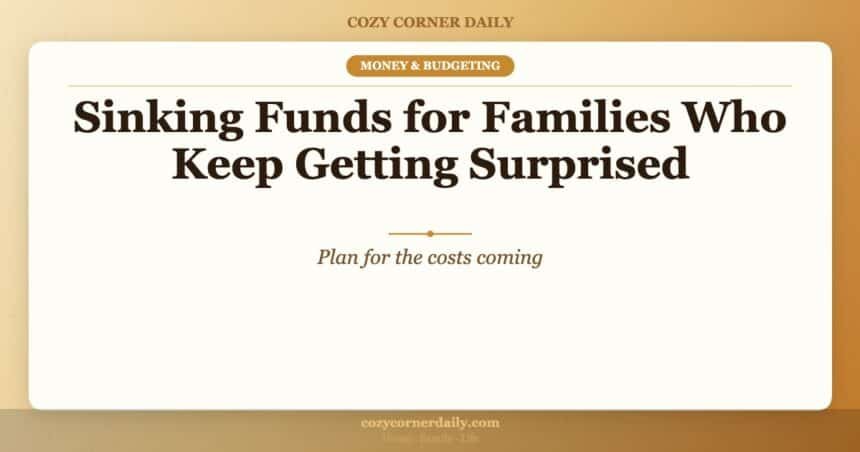 Sinking Funds for Families Who Keep Getting Surprised