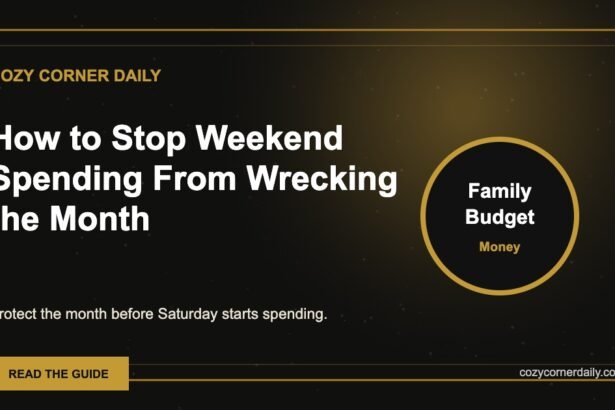 How to Stop Weekend Spending From Wrecking the Month
