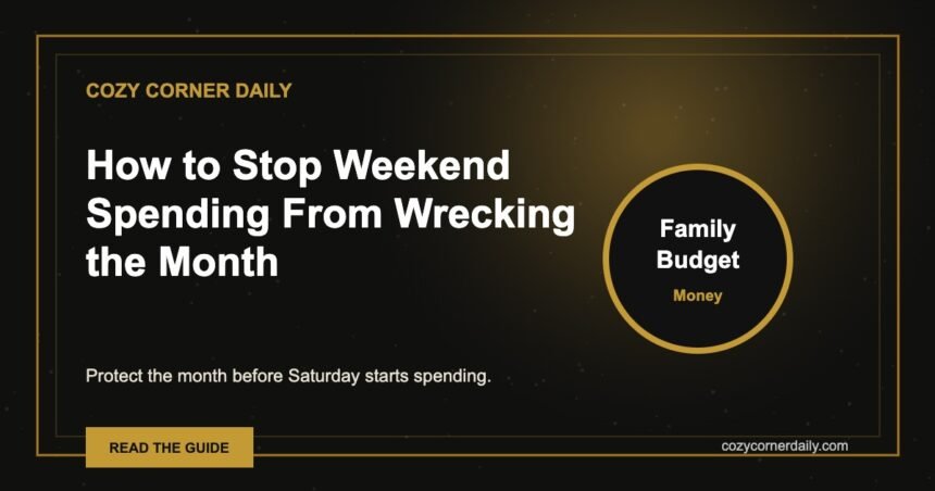 How to Stop Weekend Spending From Wrecking the Month