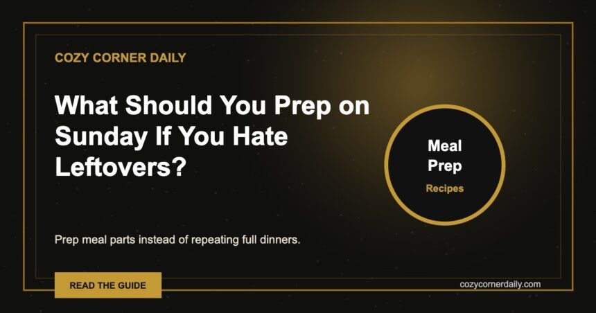 What Should You Prep on Sunday If You Hate Leftovers?