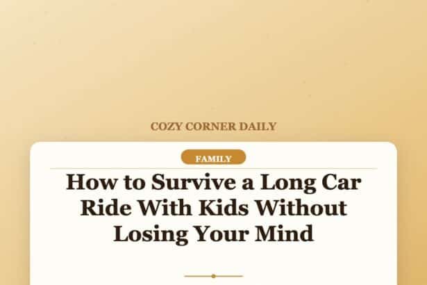 How to Survive a Long Car Ride With Kids Without Losing Your Mind