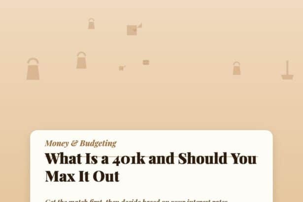 What Is a 401k and Should You Max It Out Before Paying Off Debt