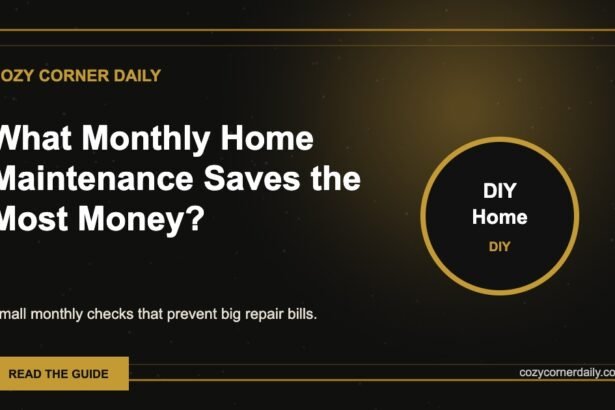 What Monthly Home Maintenance Saves the Most Money?