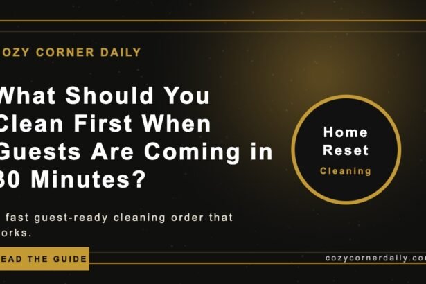 What Should You Clean First When Guests Are Coming in 30 Minutes?