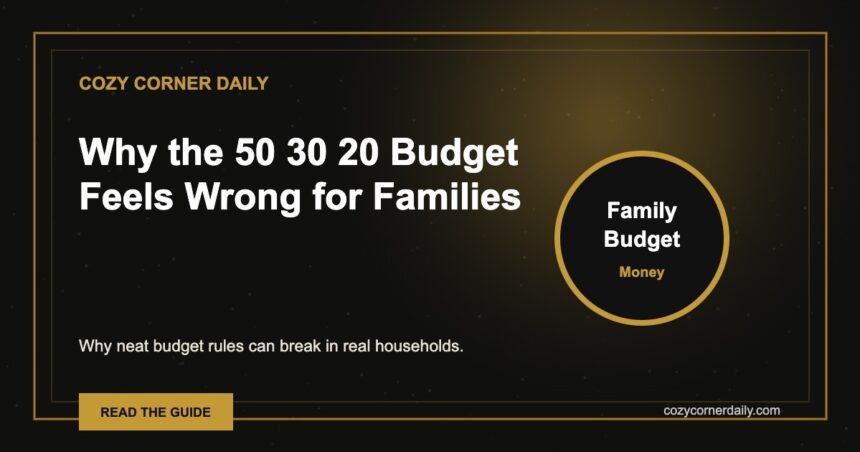 Why the 50 30 20 Budget Feels Wrong for Families