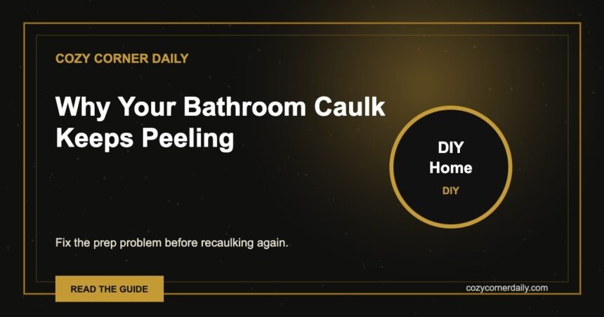 Why Your Bathroom Caulk Keeps Peeling