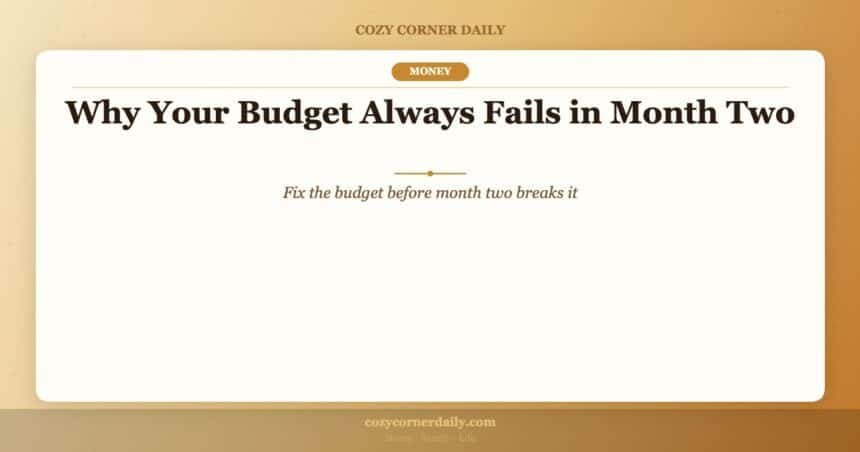 Why Your Budget Always Fails in Month Two