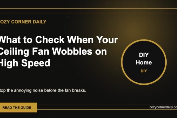 What to Check When Your Ceiling Fan Wobbles on High Speed
