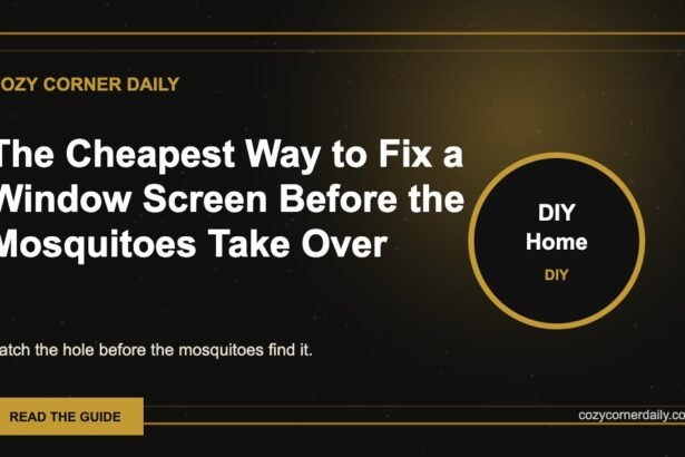 The Cheapest Way to Fix a Window Screen Before the Mosquitoes Take Over