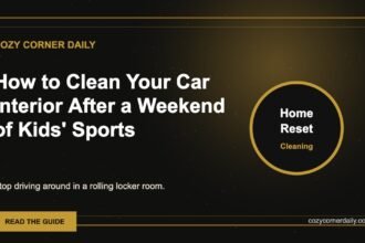 How to Clean Your Car Interior After a Weekend of Kids’ Sports
