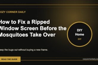 How to Fix a Ripped Window Screen Before the Mosquitoes Take Over