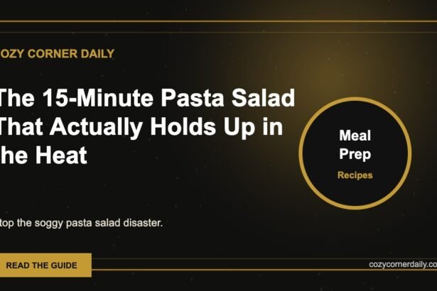 The 15-Minute Pasta Salad That Actually Holds Up in the Heat