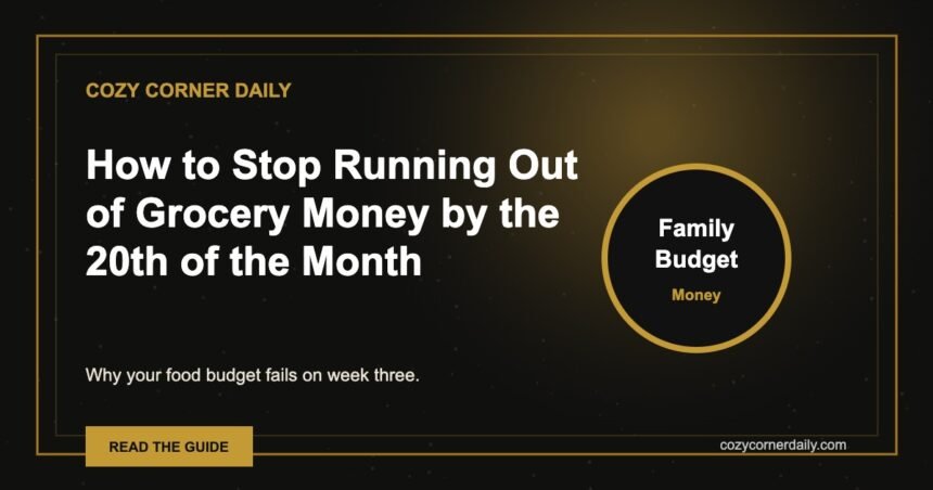 How to Stop Running Out of Grocery Money by the 20th of the Month